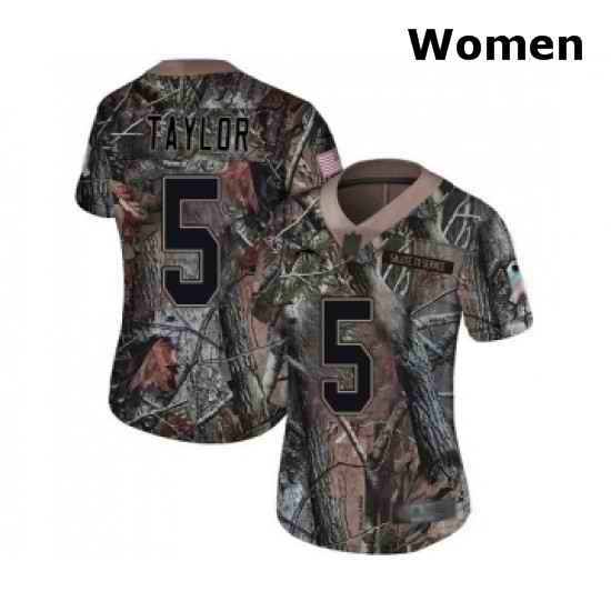 Womens Los Angeles Chargers 5 Tyrod Taylor Limited Camo Rush Realtree Football Jersey